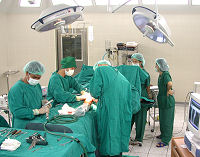 ห้องผ่าตัดภายในทัณฑสถาน โรงพยาบาลราชทัณฑ์ 